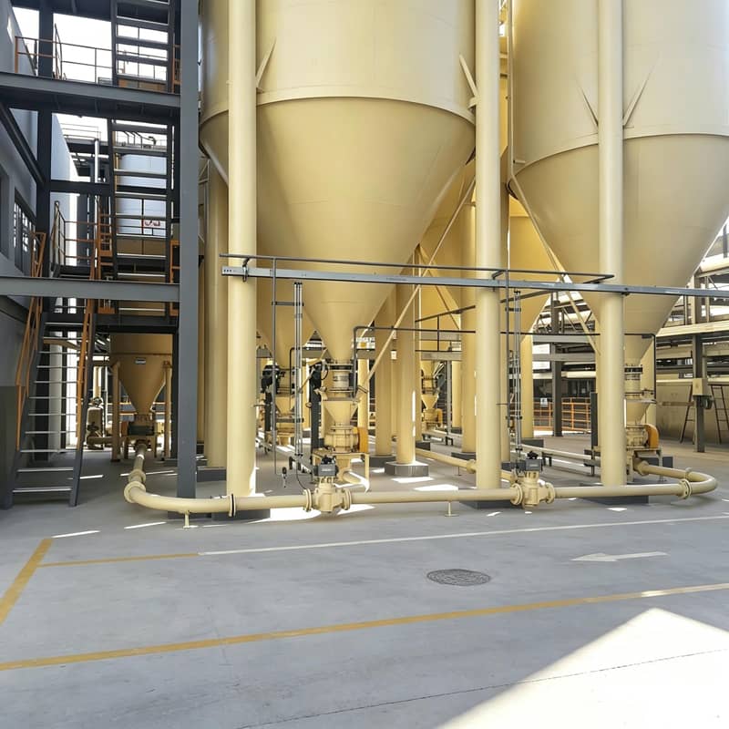 Fluidized positive pressure conveying system for feeding tanks